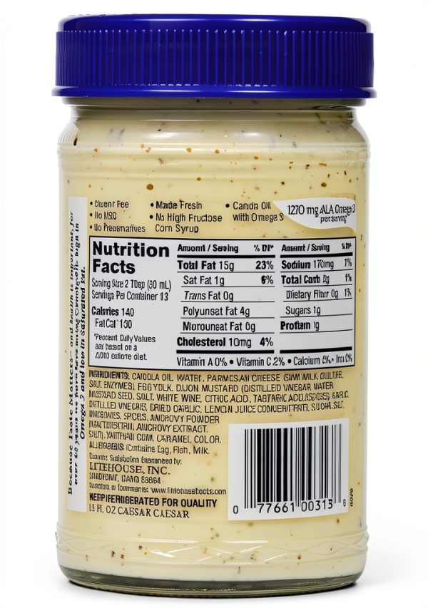 LAQP9 Caesar Salad Dressing Gluten Free Natural Ingredients-2