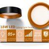 Bargeni Flush Mount Ceiling Light Matte Black Dimmable LED-2