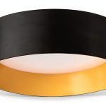 Bargeni Flush Mount Ceiling Light Matte Black Dimmable LED-0