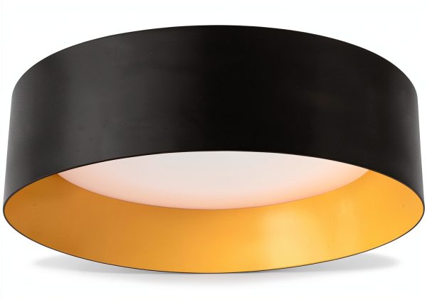 Bargeni Flush Mount Ceiling Light Matte Black Dimmable LED-0