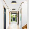 Bargeni Flush Mount Ceiling Light Matte Black Dimmable LED-6