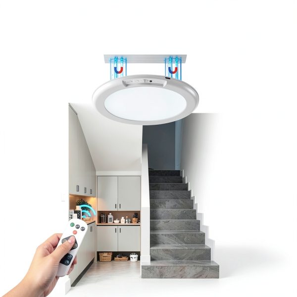KERUN Motion Sensor Ceiling Light Rechargeable Dimmable LED-5