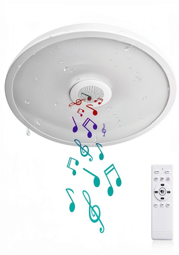 ASALL LED Ceiling Light Bluetooth Speaker Dimmable RGB-0