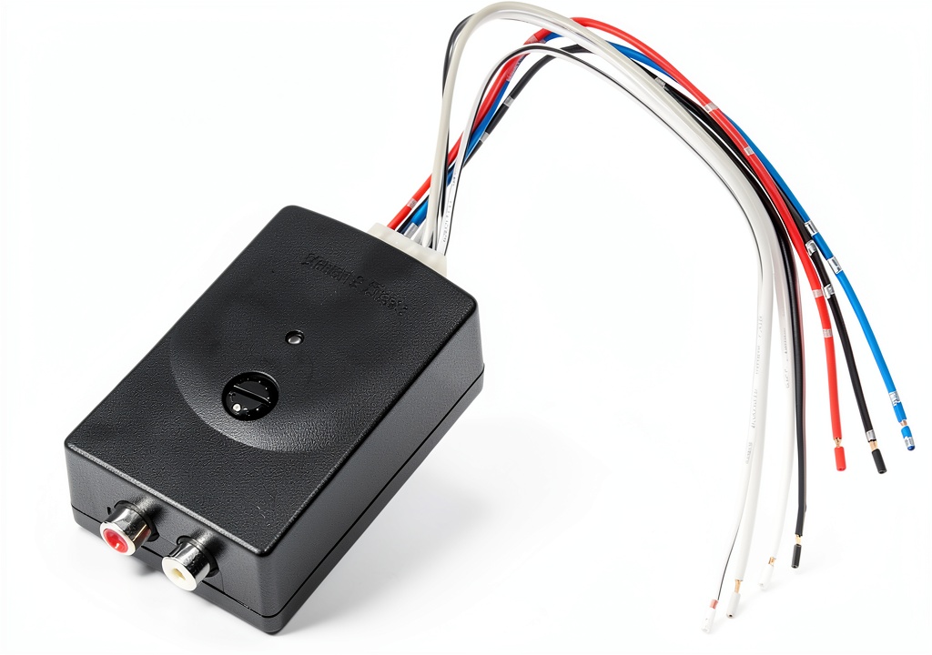 Installing NuIth RCA speaker level converter in a car dashboard