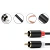 Froggen 3.5mm to RCA Stereo Audio Cable Black-2