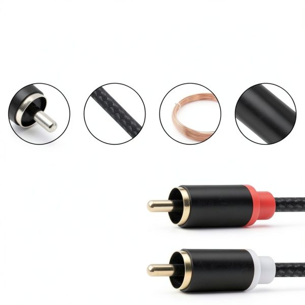 Froggen 3.5mm to RCA Stereo Audio Cable Black-2