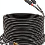 J&D RCA Audio Cable 6 Feet Black Speaker-0