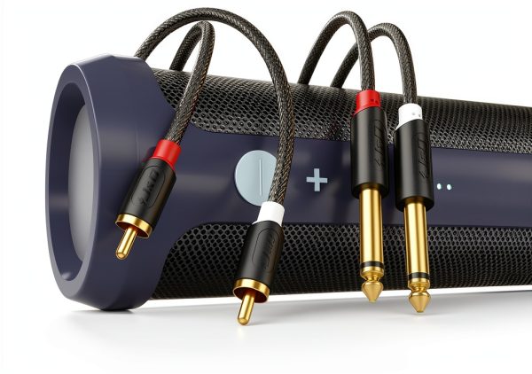 J&D RCA Audio Cable 6 Feet Black Speaker-1