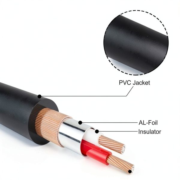 J&D RCA to AUX Audio Cable 3.5mm Black Male to Male-4