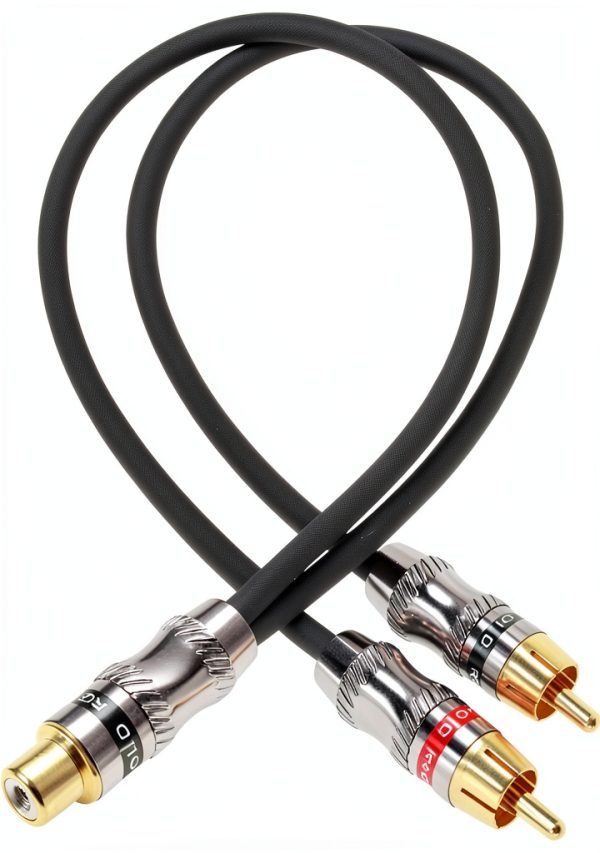 RCA Cables by Devinal 24K Gold Plated Connectors-0