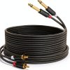 J&D RCA Audio Cable 15 Feet PVC Braided-0