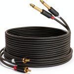 J&D RCA Audio Cable 15 Feet PVC Braided-0