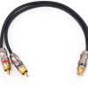 RCA Cables by Devinal 24K Gold Plated Connectors-1