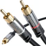 RCA/phono Cables by KabelDirekt 25 Feet Black-0