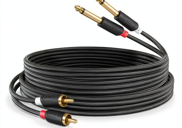 RCA Audio Cable J&D Dual Shielded 6ft Cable-0