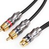 RCA Cables by Devinal 24K Gold Plated Connectors-2