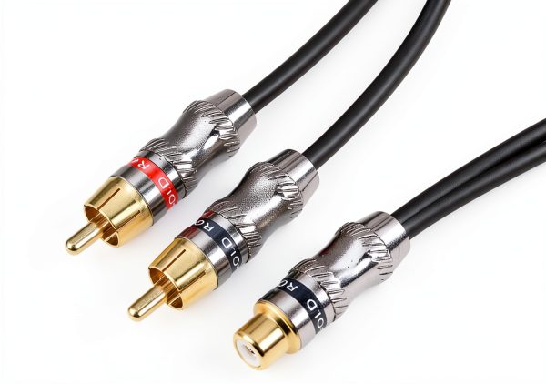 RCA Cables by Devinal 24K Gold Plated Connectors-2