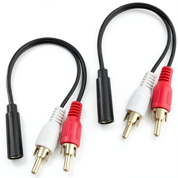 Posdou RCA Audio Cable 2.99ft Male to Female Connector Black/Red-1