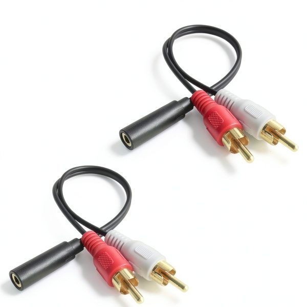 Posdou RCA Audio Cable 2.99ft Male to Female Connector Black/Red-3
